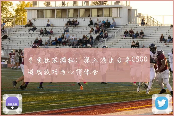李丽独家揭秘：深入浅出分享CSGO游戏技巧与心得体会