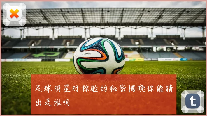 足球明星对称脸的秘密揭晓你能猜出是谁吗