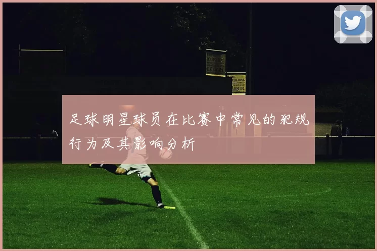 足球明星球员在比赛中常见的犯规行为及其影响分析