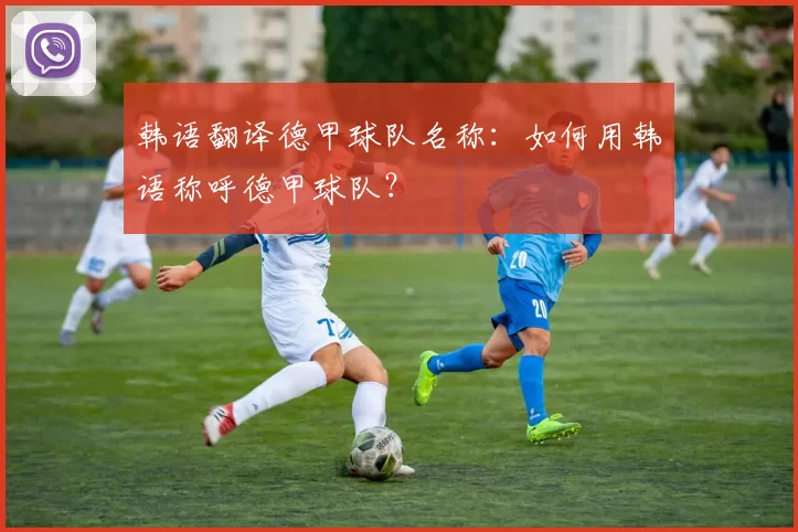 韩语翻译德甲球队名称：如何用韩语称呼德甲球队？